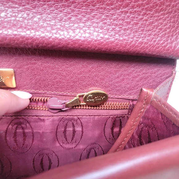 Vintage Cartier Double Flap Crossbody Bag - Picture 14 of 16